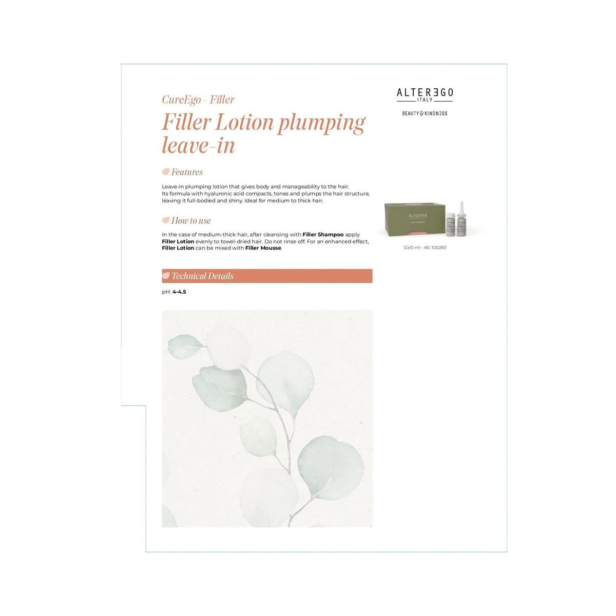 Alter Ego Curego Filler Lotion 12x