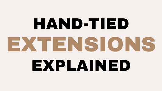 Hand-tied extensions guide at Studio Eighteen Salon, Gilbert AZ.