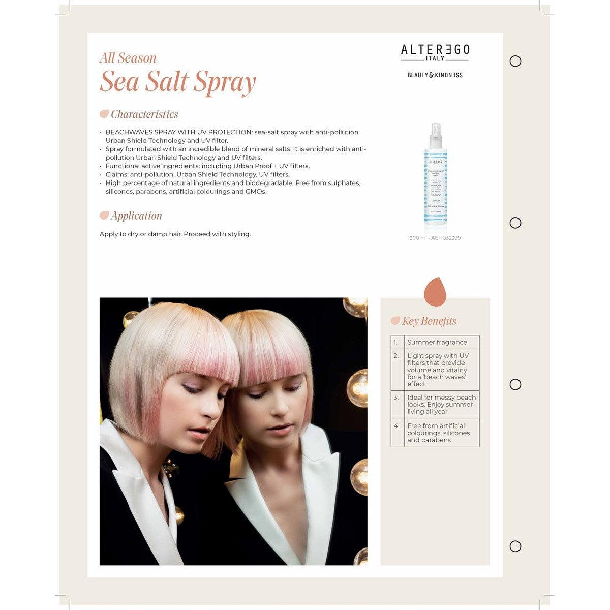 Alter Ego Urban Proof Sea Salt Spray